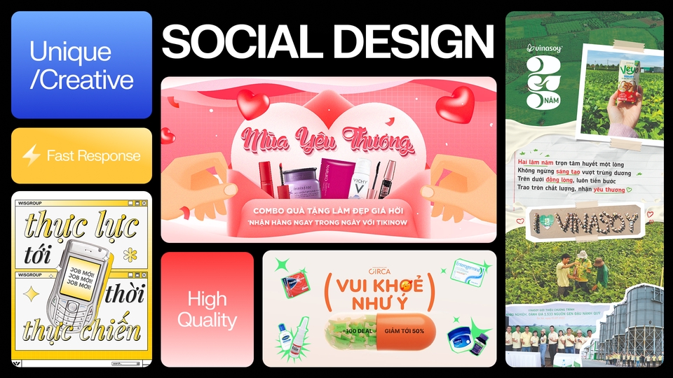 Banner mỹ phẩm & social event