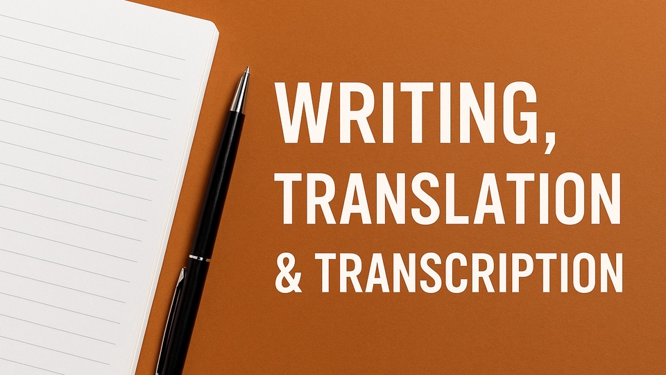 Dịch vụ Transcription - Thuê freelancer Transcription - Đánh máy văn bản và dịch thuật