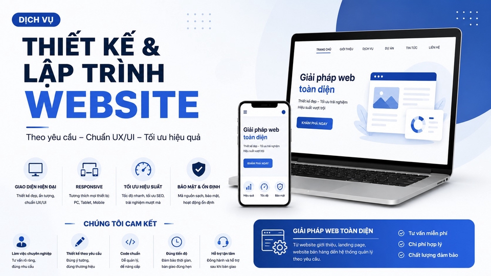 Thiết kế và lập trình website theo yêu cầu