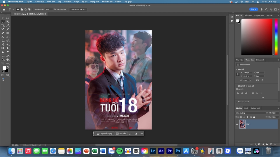 tôi có thể giúp bạn làm một poster cho riêng mình