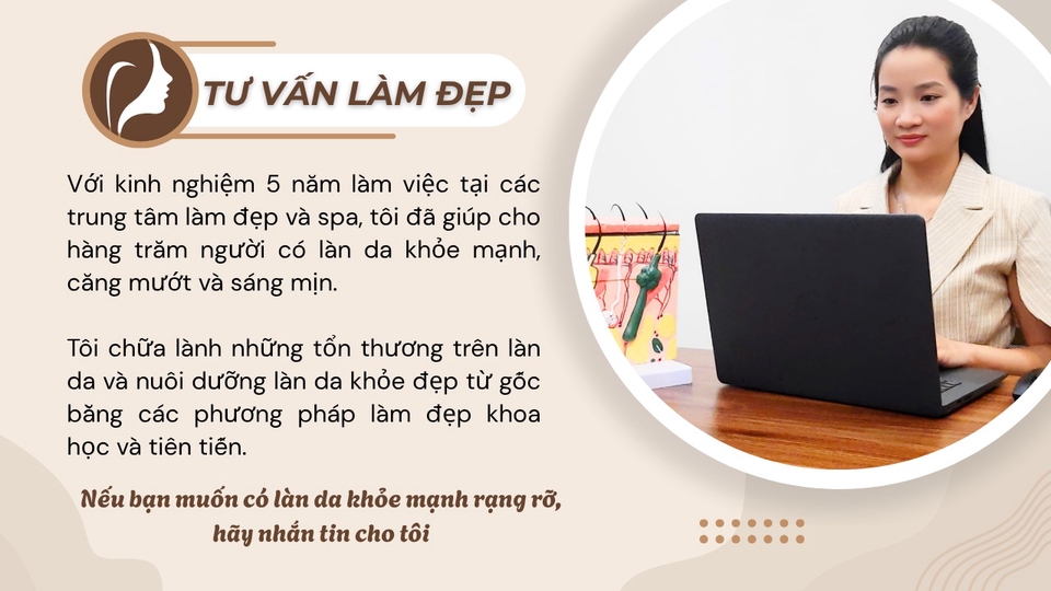 Tư vấn làm đẹp da, điều trị nám, mụn, bong tróc nhạy cảm. Hướng dẫn chọn và sử dụng mĩ phẩm phù hợp