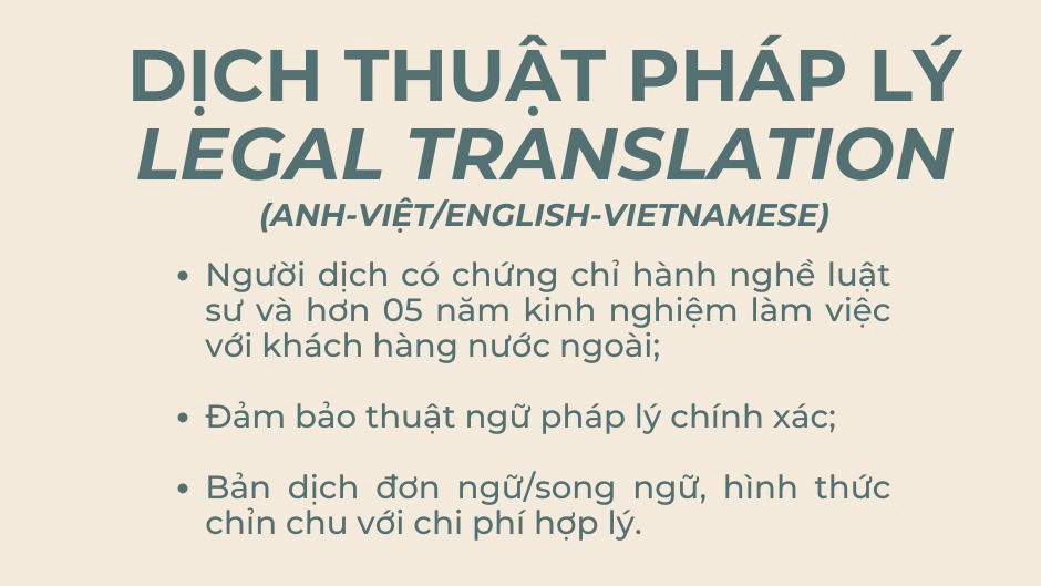 Dịch vụ Dịch thuật - Thuê freelancer Dịch thuật - Dịch thuật Anh-Việt tài liệu pháp lý (hợp đồng, biểu mẫu, chứng cứ, v.v.)