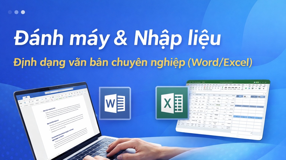 Nhận đánh máy, nhập liệu PDF/ảnh sang Word,Excel. Đảm bảo độ chính xác và đúng deadline.
