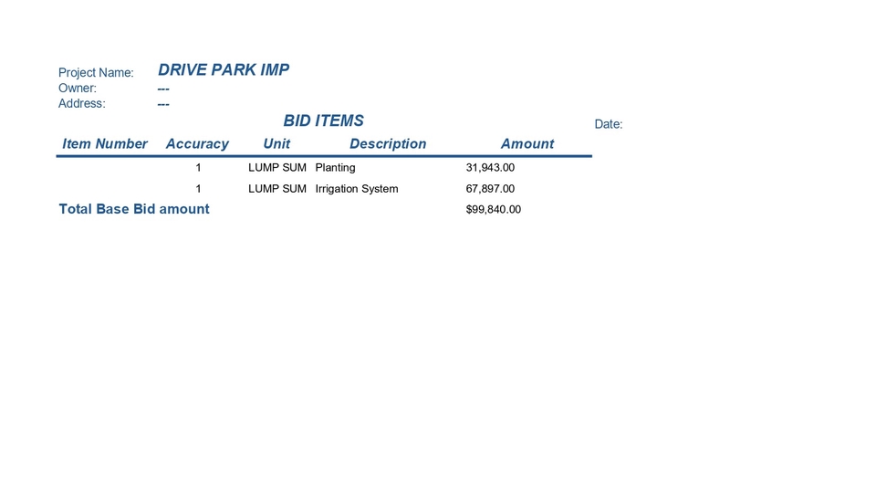 Thiết kế cảnh quan - Bốc khối lượng và Dự toán Cảnh quan/ Landscape On-screen take-off & Material estimator - 2