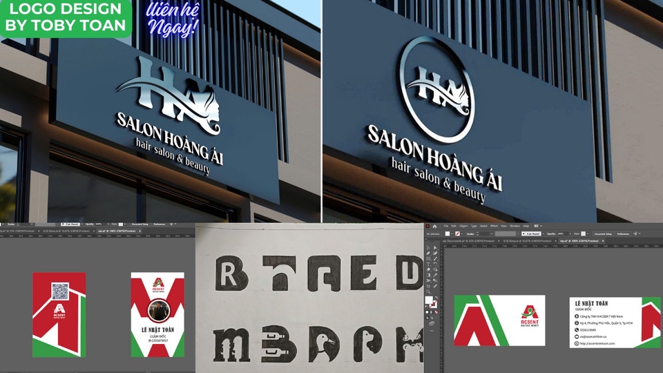 Thiết kế logo tối giản trên danh thiếp và ấn phẩm thương hiệu
Thiết kế logo trên danh thiếp