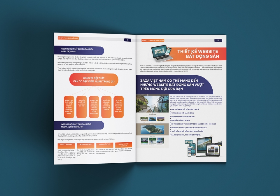 Thiết kế portfolio - Thiết kế hồ sơ năng lực công ty TNHH Zaza Việt Nam - 7