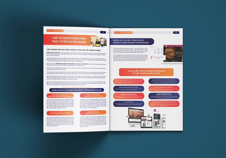 Thiết kế portfolio - Thiết kế hồ sơ năng lực công ty TNHH Zaza Việt Nam - 5