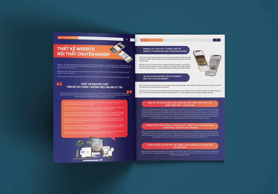 Thiết kế portfolio - Thiết kế hồ sơ năng lực công ty TNHH Zaza Việt Nam - 6