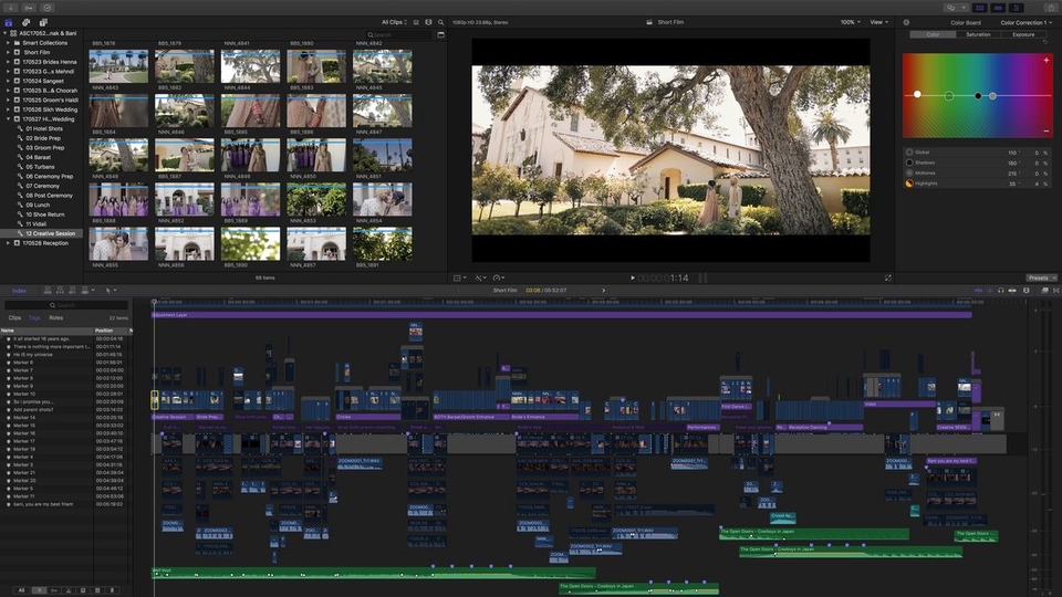Editing in Final Cut Pro X