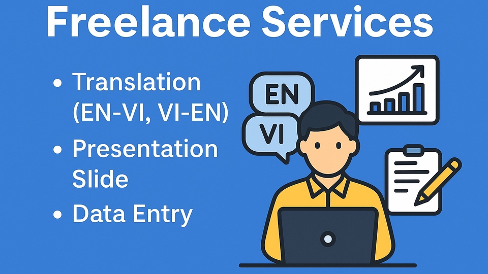TRANSLATTION (EN-VI, VI-EN)
PRESENTATION SLIDE
DATA ENTRY