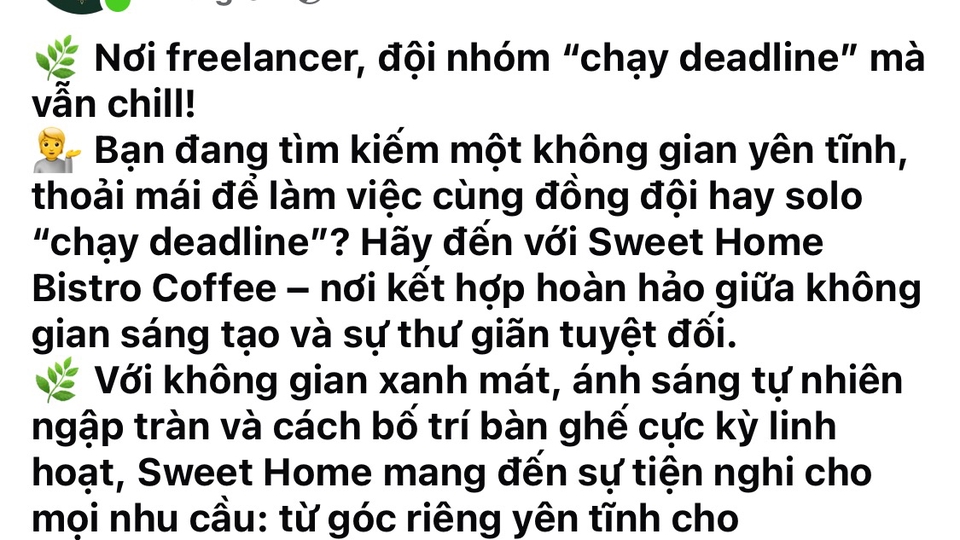 Minh hoạ bài viết content Facebook 