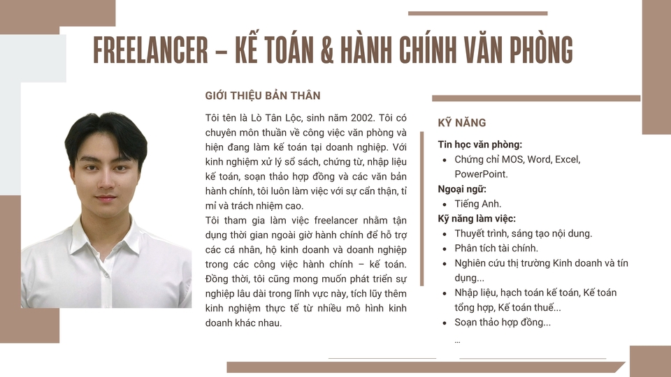 Thông tin bản thân