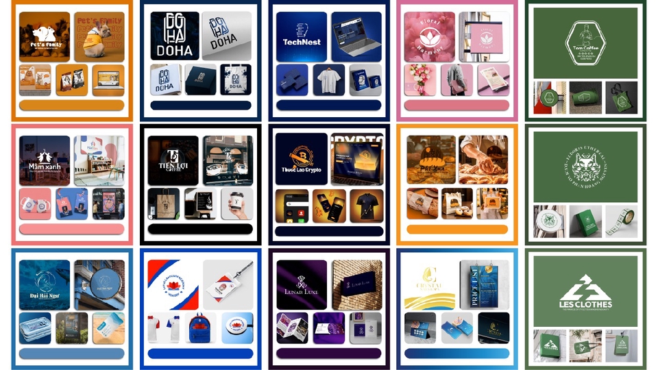 Một sô brand identity
