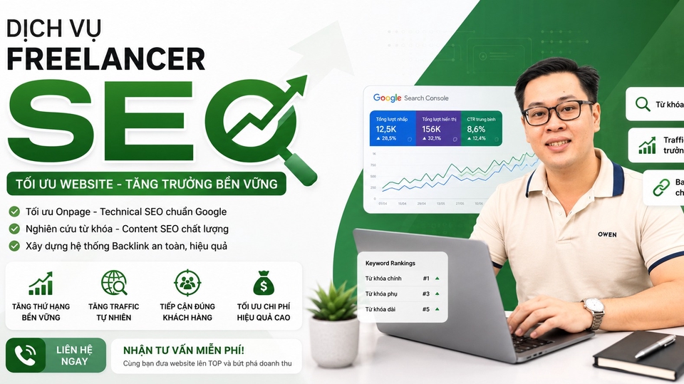 Đây là hình ảnh giới thiệu dịch vụ freelancer seo của Nguyễn Thanh Sang