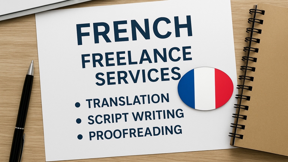 Dịch vụ Transcription - Thuê freelancer Transcription - Những công việc liên quan đến tiếng Pháp (transcribe audio francais to text, dịch thuật,...)