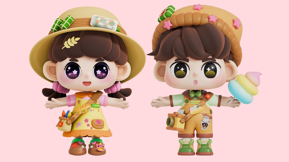 thiet ke Cute Character