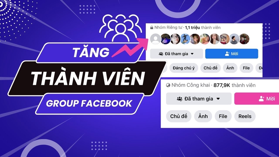 Việc làm quảng cáo trang freelance - Tăng thành viên Group Facebook