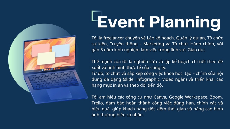 Dịch vụ Tổ chức sự kiện - Thuê freelancer Tổ chức sự kiện - Event Planning