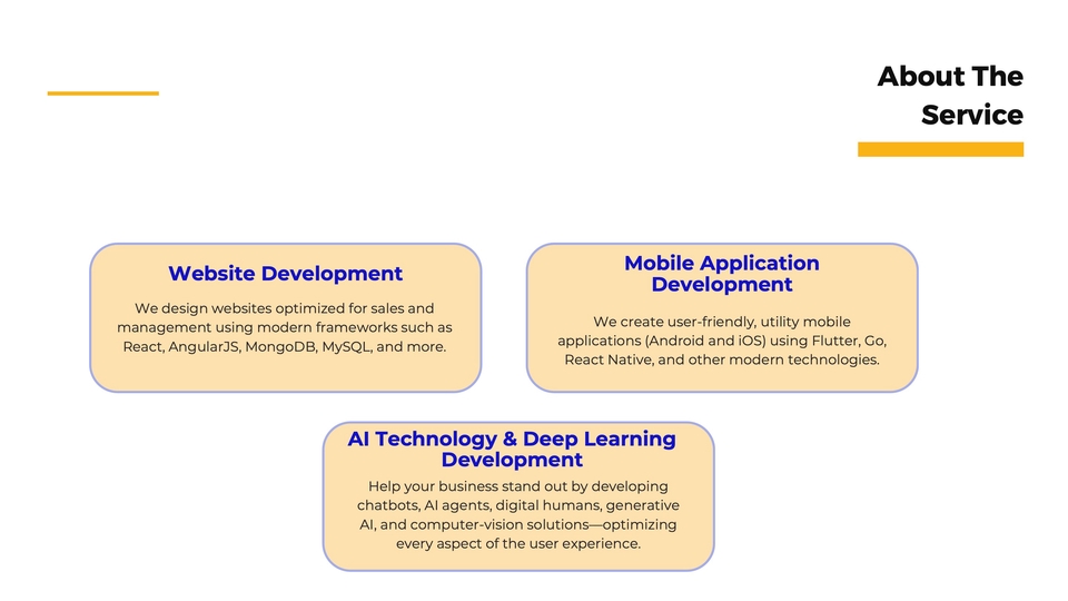 Các dịch vụ Lập trình web khác - Thuê freelancer Lập trình web - Freelance AI Fullstack Developer