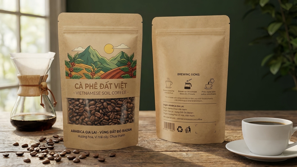 lấy ý tưởng từ các hạt cà phê tại Việt Nam mang đậm chất hương vị dân gian