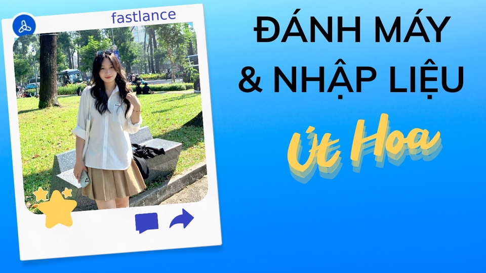 Đánh máy từ hình ảnh, file scan, bản chụp tay, PDF
Nhập liệu Excel theo form có sẵn