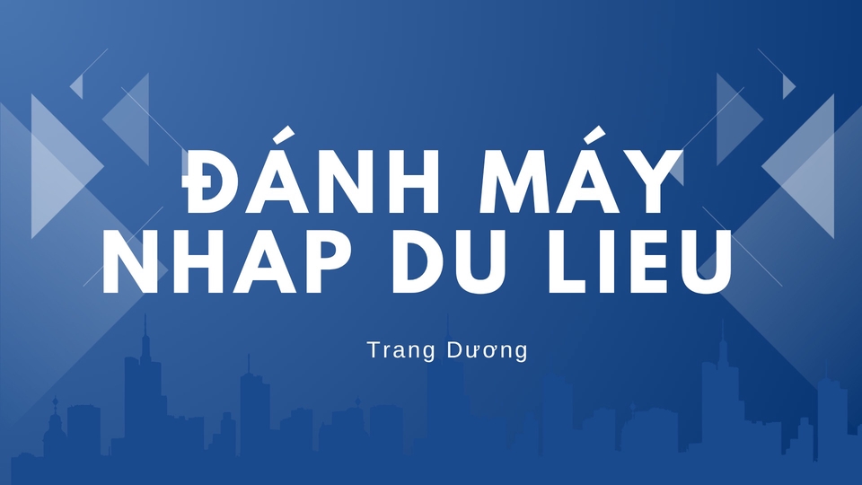đánh máy tốc độ