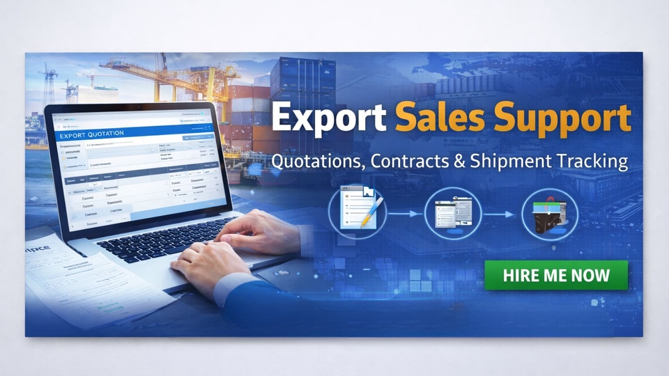 Remote export sales support and trading assistance for smooth international orders.