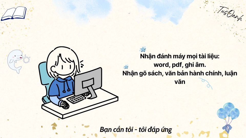 Nhận đánh máy văn bản từ ảnh chụp, PDF, tài liệu viết tay trình bày mượt mà, dễ nhìn.