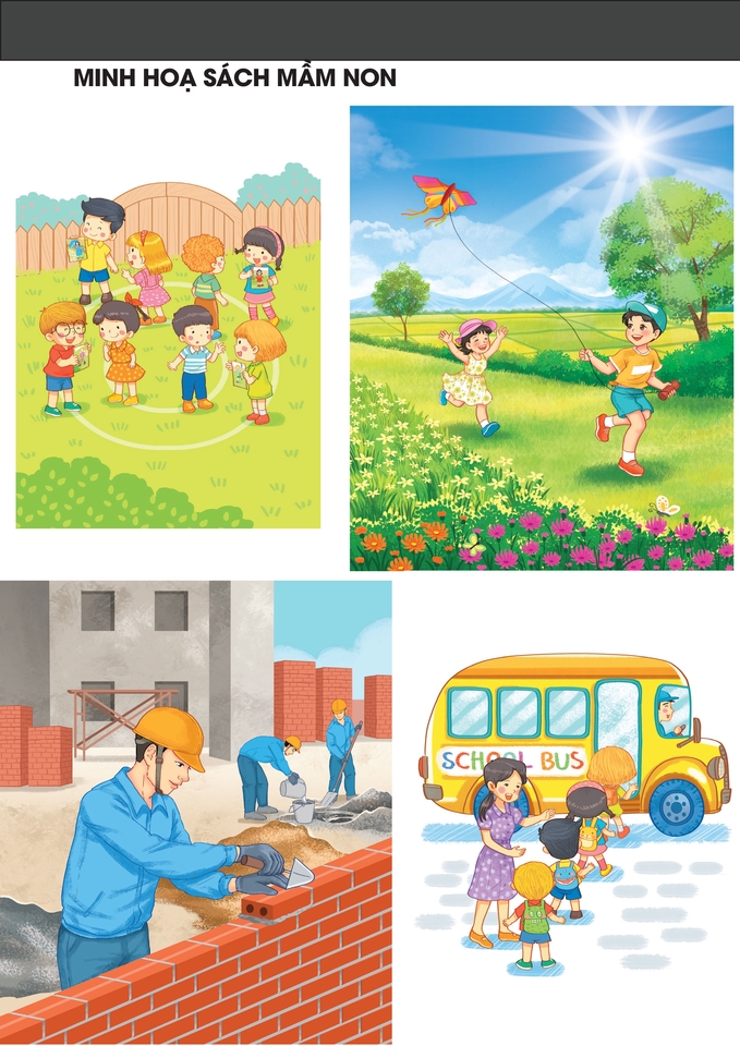 Vẽ minh họa - Vẽ minh hoạ sách giáo dục - 4