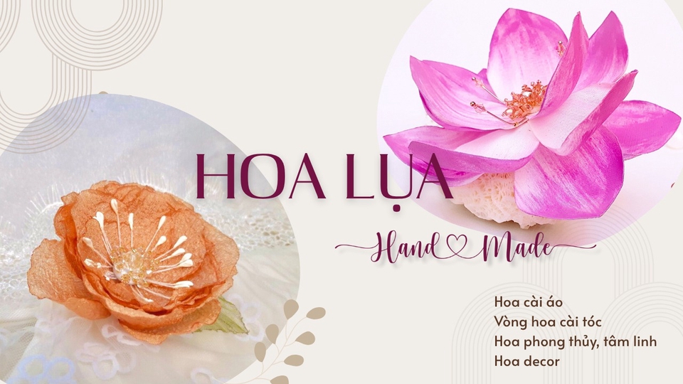 Việc làm thủ công mỹ nghệ freelance - CHẾ TÁC HOA LỤA THỦ CÔNG CAO CẤP 
