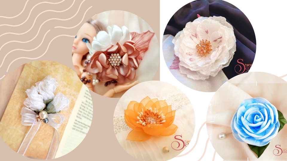 Thủ công mỹ nghệ - CHẾ TÁC HOA LỤA THỦ CÔNG CAO CẤP - 2