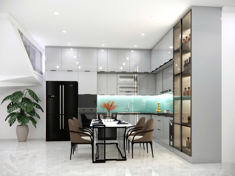 Vẽ phối cảnh - Thiết kế 3D nội thất gia đình - 3