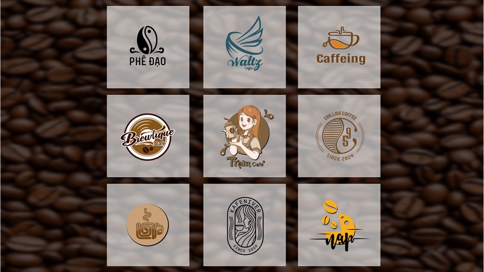 Thiết kế logo, Logo Cà Phê, Logo nhanh, Logo Chuyên Nghiệp, Thiết kế freelance