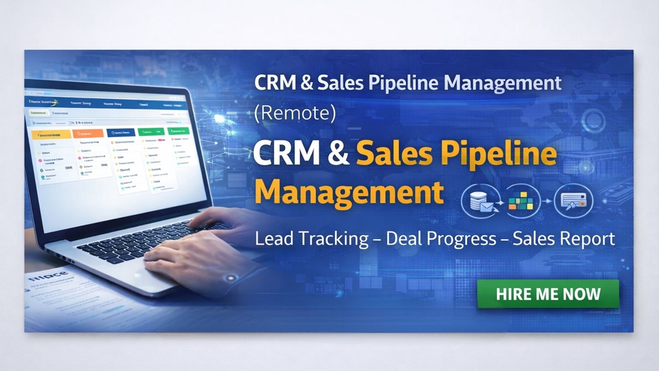 CRM and sales pipeline management to organize leads and improve follow-up.