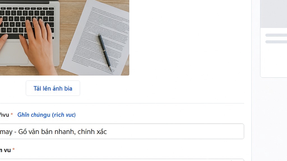 Các dịch vụ Viết lách & Dịch thuật khác - Thuê freelancer Viết lách & Dịch thuật - Đánh máy – Gõ văn bản nhanh, chính xác