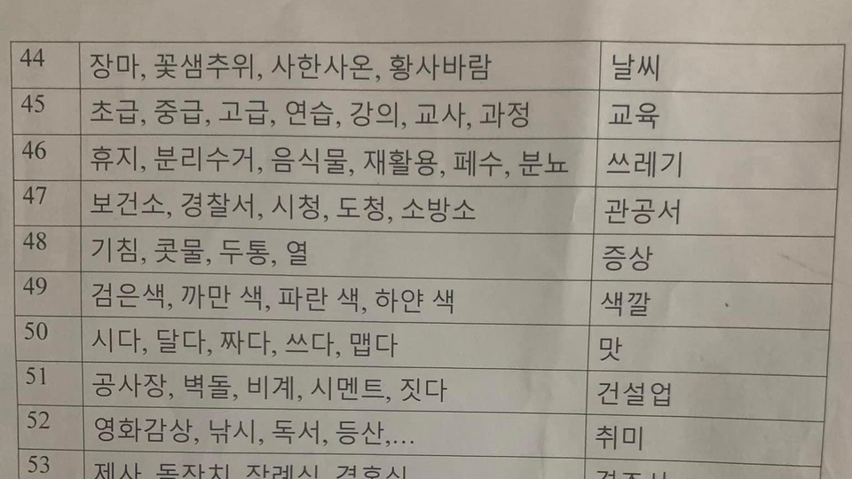 Làm bài tập tiếng Hàn