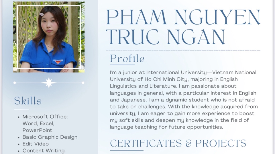 Some background information, academic level