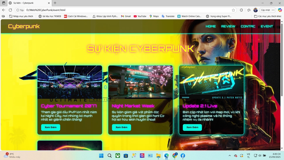 Trang web quảng cáo game