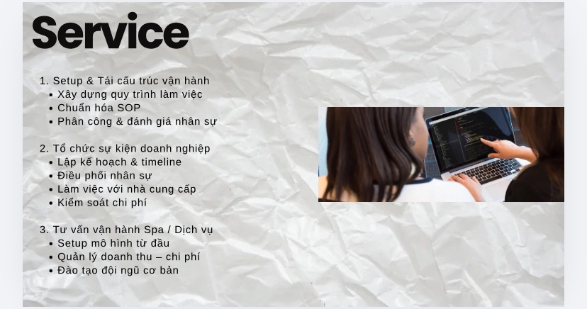 Các lĩnh vực khác trong danh mục Vận hành - Set up vận hành doanh nghiệp nhỏ/Spa - 4