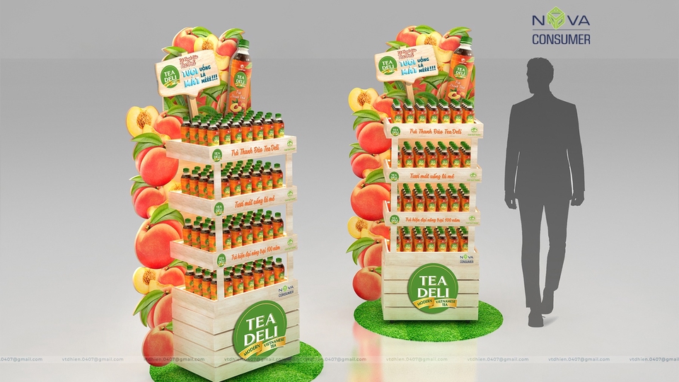 Kệ trưng bày TEA DELI (Nova Consumer) - Display Stand