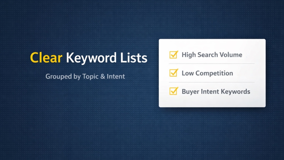 Làm cho danh sách keywork rõ ràng hơn