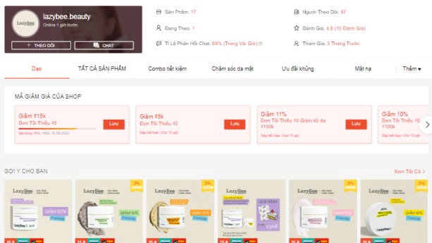 Launching thương hiệu mỹ phẩm Lazy Bee trên các nền tảng TMĐT