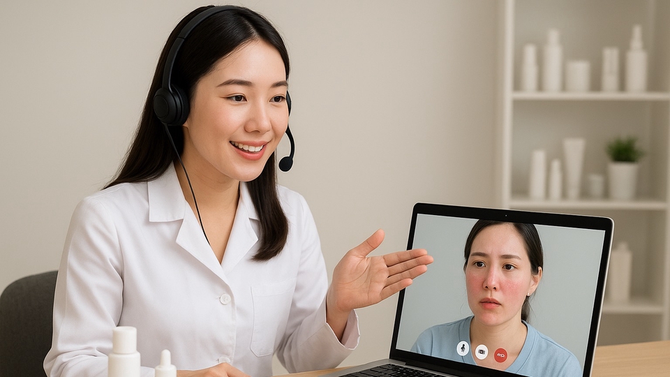 Có kinh nghiệm tư vấn da liễu và sản phẩm dược mỹ phẩm nước ngoài .