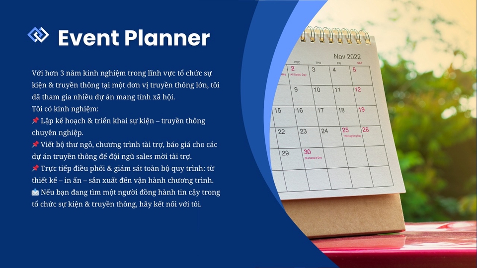 Dịch vụ Tổ chức sự kiện - Thuê freelancer Tổ chức sự kiện - Event Planner