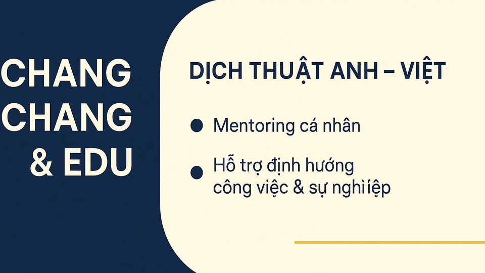 Các dịch vụ Viết lách & Dịch thuật khác - Thuê freelancer Viết lách & Dịch thuật - DỊCH THUẬT ANH VIỆT & HỖ TRỢ ĐỊNH HƯỚNG CÔNG VIỆC CHO HỌC SINH SINH VIÊN